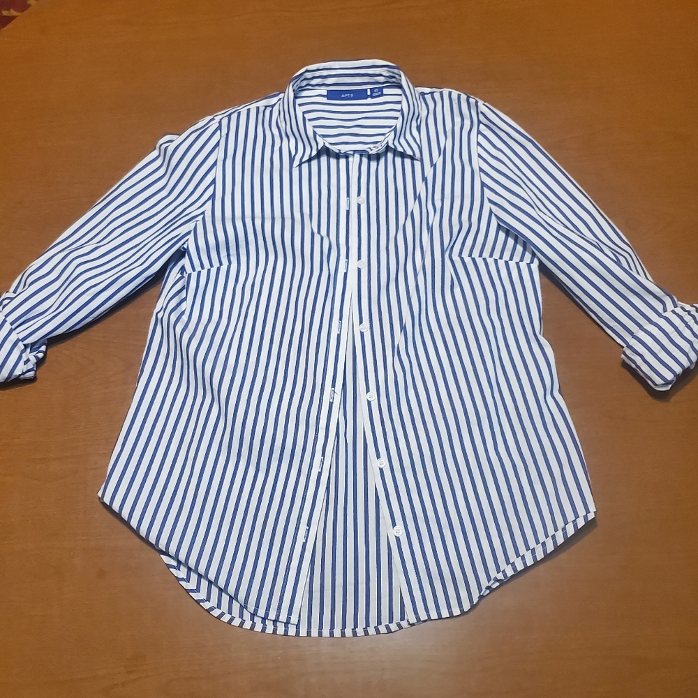 Striped button up